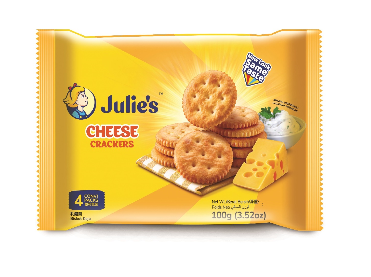 Julie's Cheese Crackers 100g